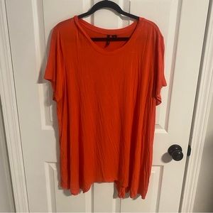 New Directions orange flowy top. Size 2X.